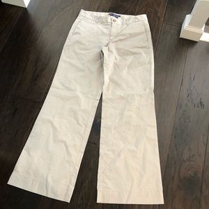 Gap Trouser Stretch Pinstripe Khaki Tan Pants Sz 6